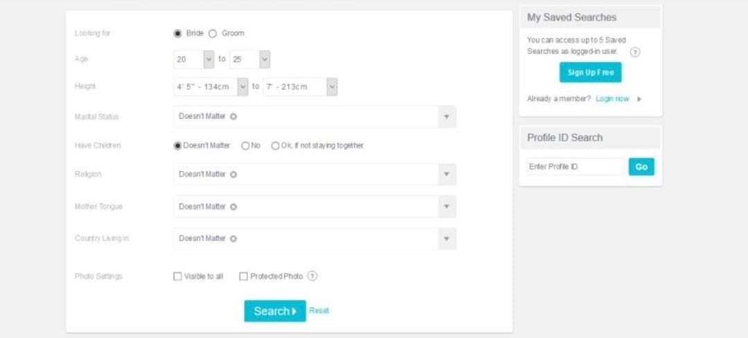 Step 1: Submit your matrimonial profile